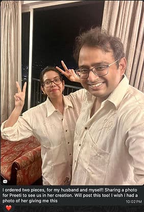 Customer in Preetizen tee